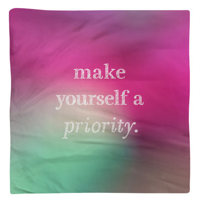 Serviette à citation self love