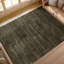 Hand Knotted Striped Area Rug in Brown-1502402517
