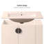 30" Bathroom Vanity with Sink,with two Doors Cabinet Bathroom Vanity Set with Side left Open Storage Shelf,Solid Wood,Excluding faucets-1510979389