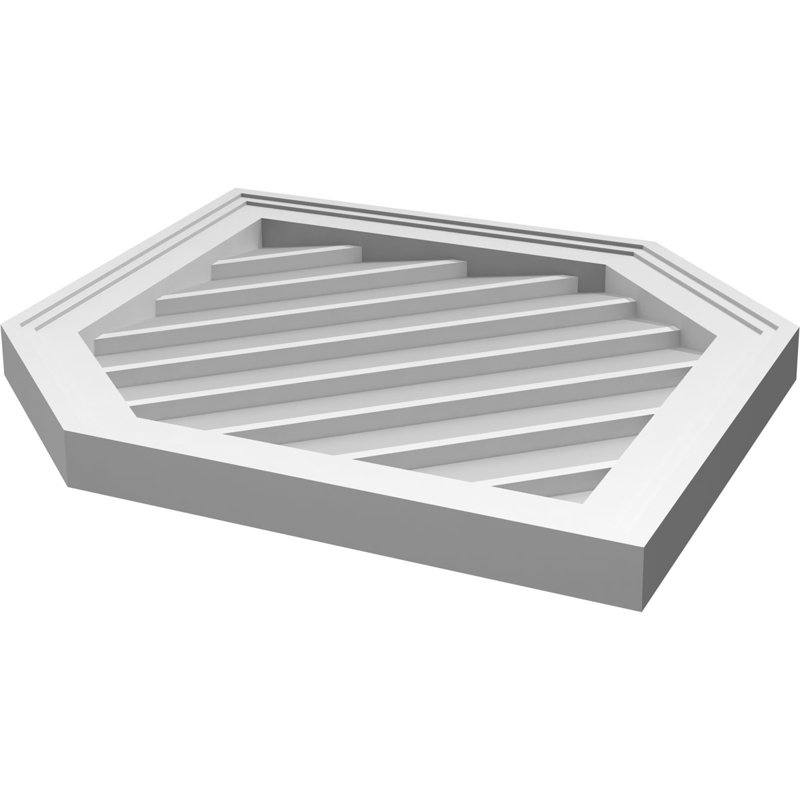 Ventilé vertical à pignon vertical 13/12 po, H 30 po x l 20 po x P 1,5 po