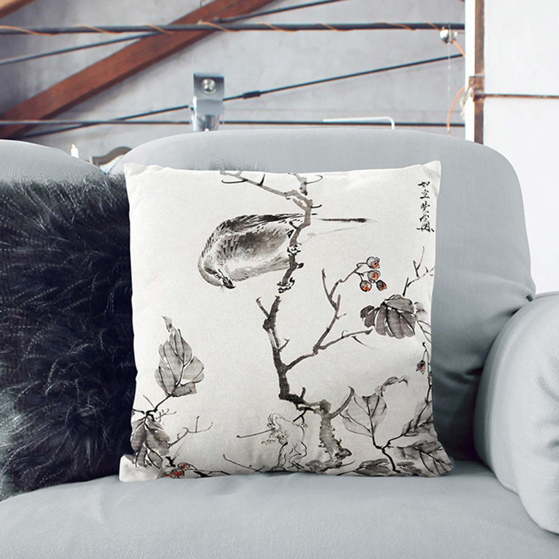 Floral Square Throw Cushion, 55 x 55 cm