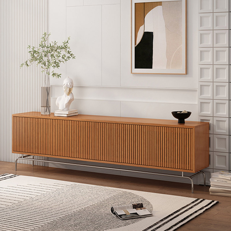 Meuble télé en bois massif Grille, 70.86"