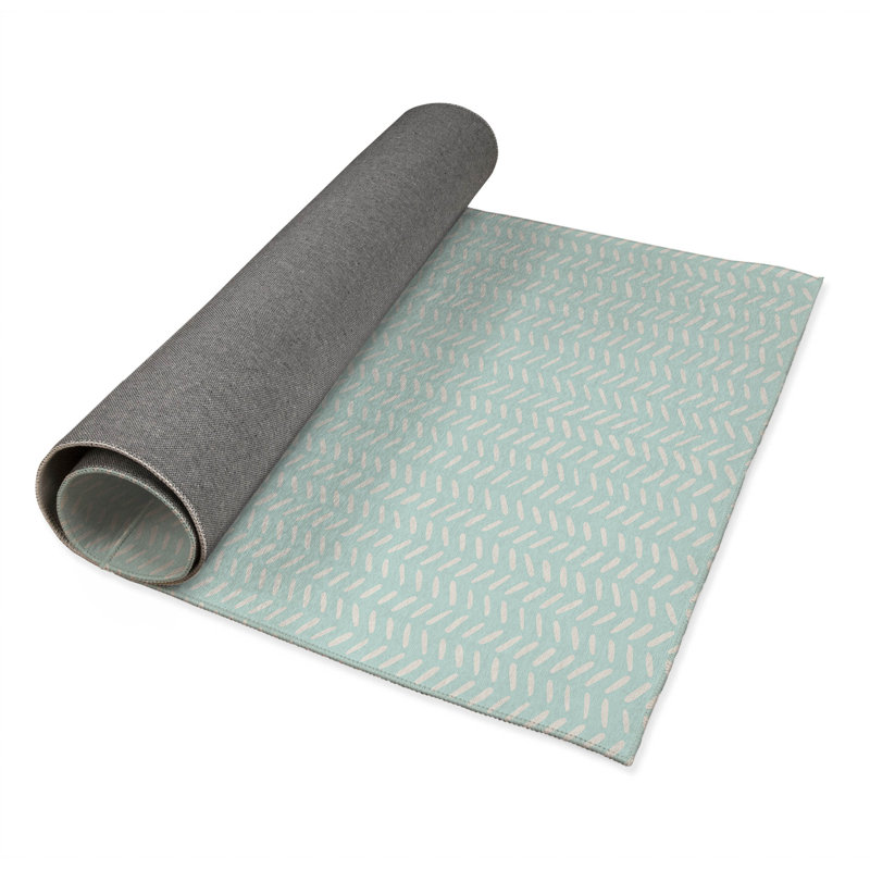 Tapis de jeu Dream Splat, Bleu clair / bleu, Rectangulaire 2 pi x 3 pi