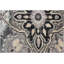 Tapis traditionnel en laine grise à motif floral fait main | Tapis de style transitionnel pour salon et chambre