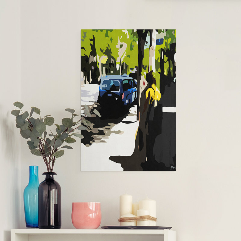 Une volvo en ballard - impression sur toile seulement - non encadrée, H 18 po x l 12 po