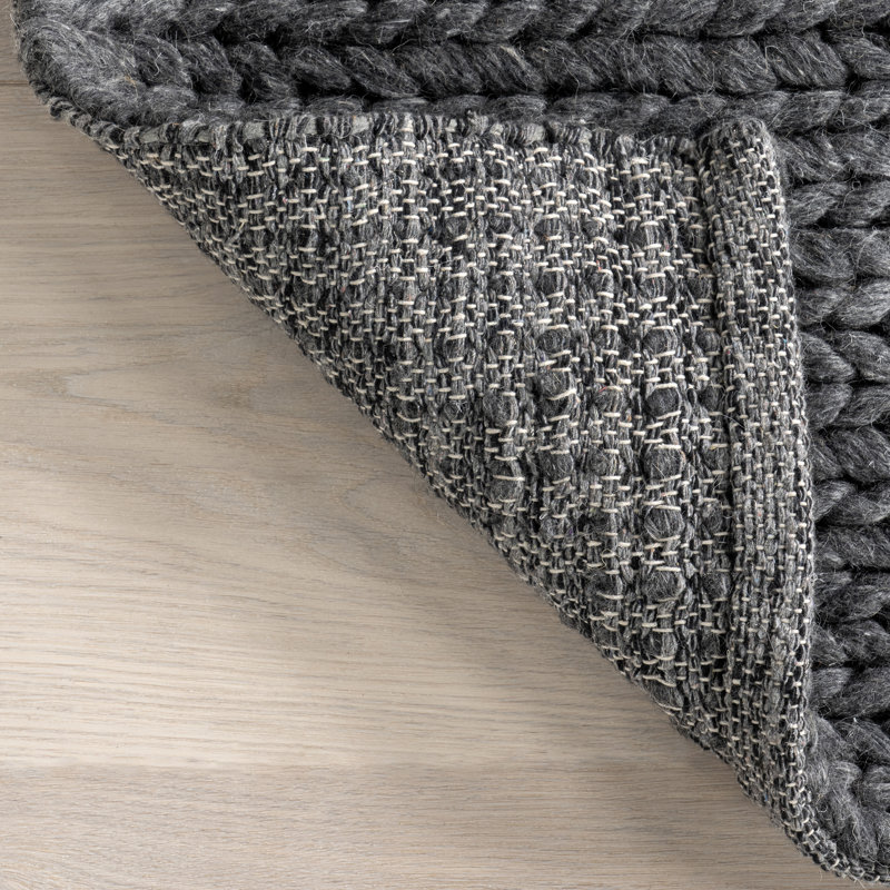 Tapis en laine tressé Penelope, Rectangle 7 pi 6 po x 9 pi 6 po