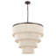 26" 5-Light Tiered Rope Drum Chandelier-1047239935