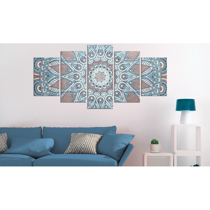 Ensemble de 5 impressions sur toile tendue, H 40 po x l 80 po x P 1 po