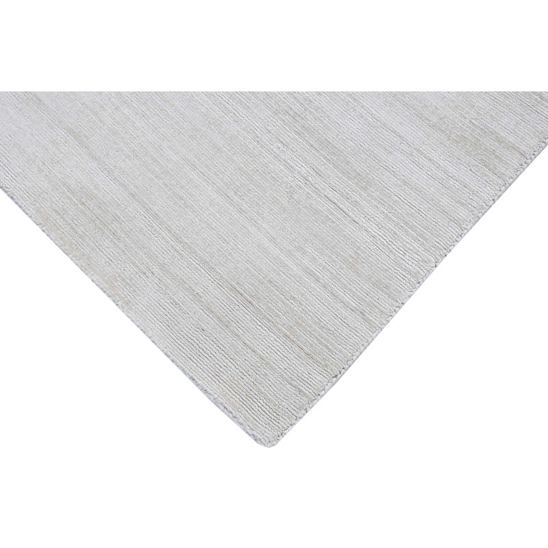 Silk Area Rug in Gray, Rectangle 10' x 14'
