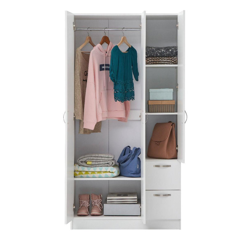 3 Door Manufactured Wood Wardrobe