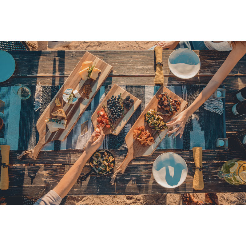 Set of 3 Acacia Wood Paddle Bread Boards