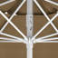 Parasol en fibre de verre 7,5 pi avec passe-partout blanc-454072610