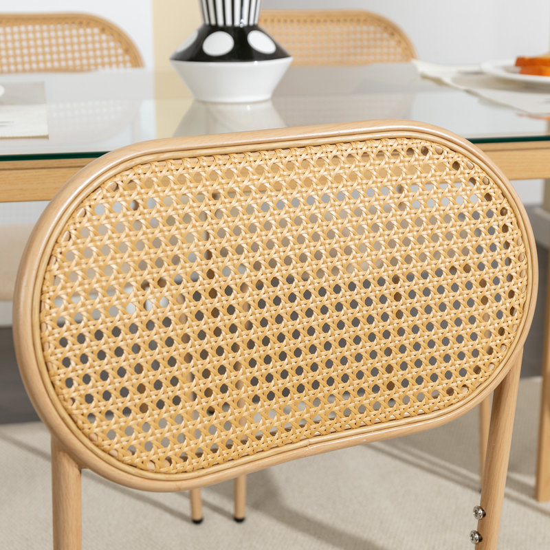 Chaise d'appoint empilable en lin Bedi