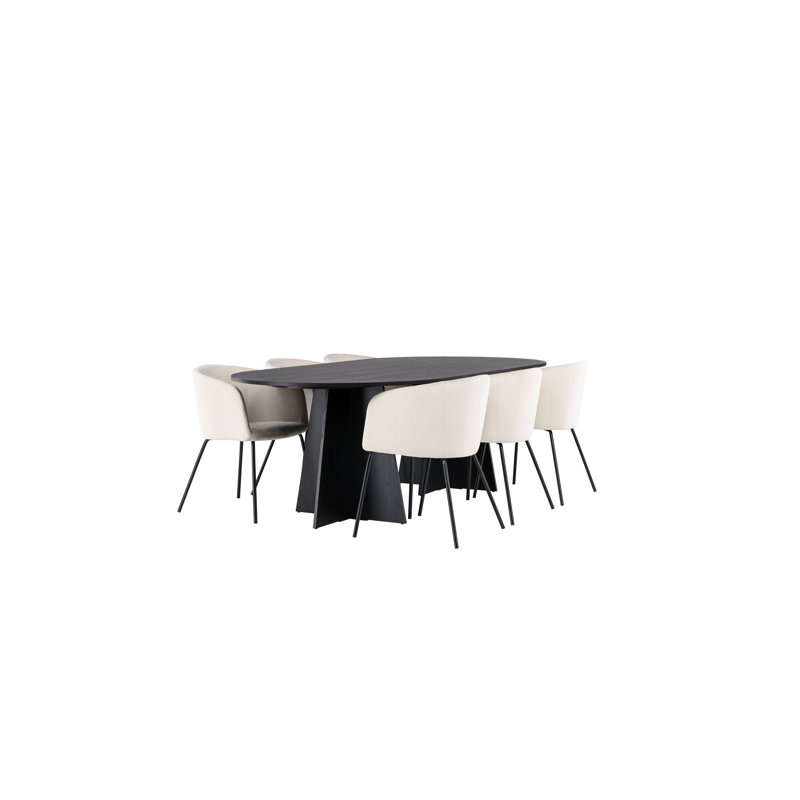 Nisiah 6 - Person Dining Set