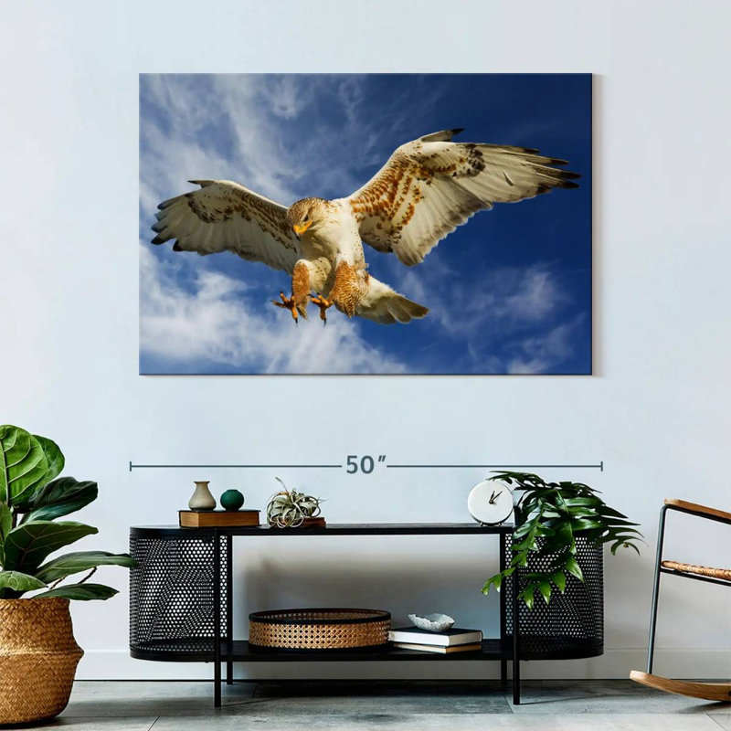 Hawk Attack, 32" H x 48" W