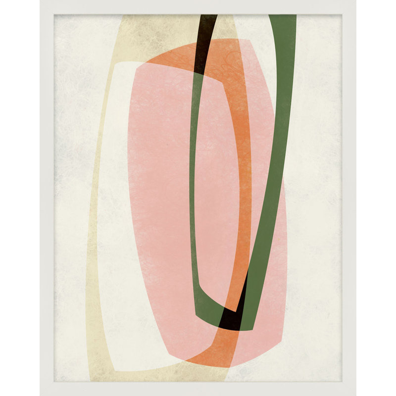 Orbit 10 Painting by Jacques Pilon, 30" H x 24" W, White Framed