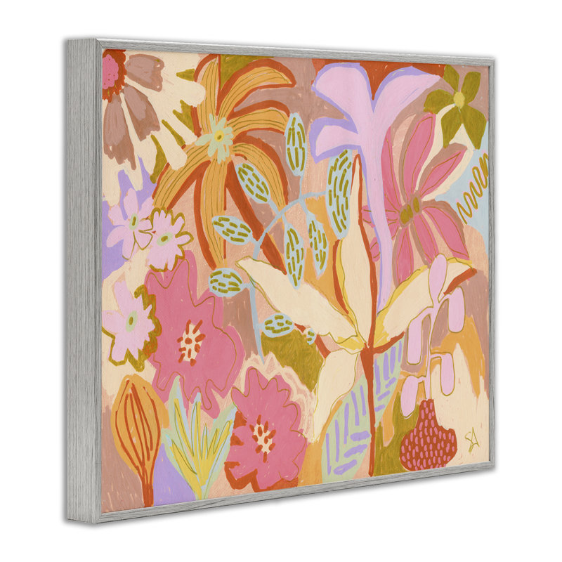 «Soft Expressive Botanicals», art de la giclée encadrée par Suzanne Allard, H 24 po x l 30 po, Estampe numérique Farmhouse
