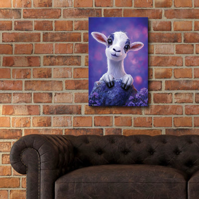 «A Cute Little Goat» par MomArt, verre mural