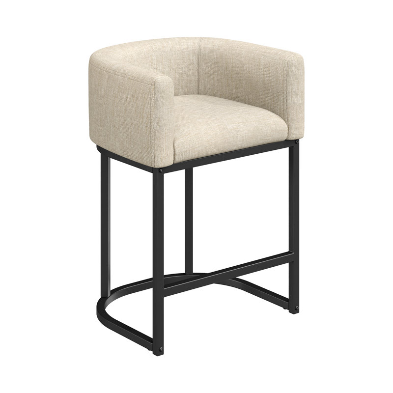 Tabouret de bar 26 po Velora, Beige Linen, 1