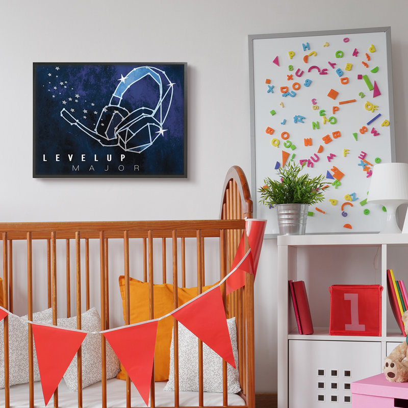 Casque d'écoute Space Up, Giclée encadrée noir minuit, H 24 po x l 30 po