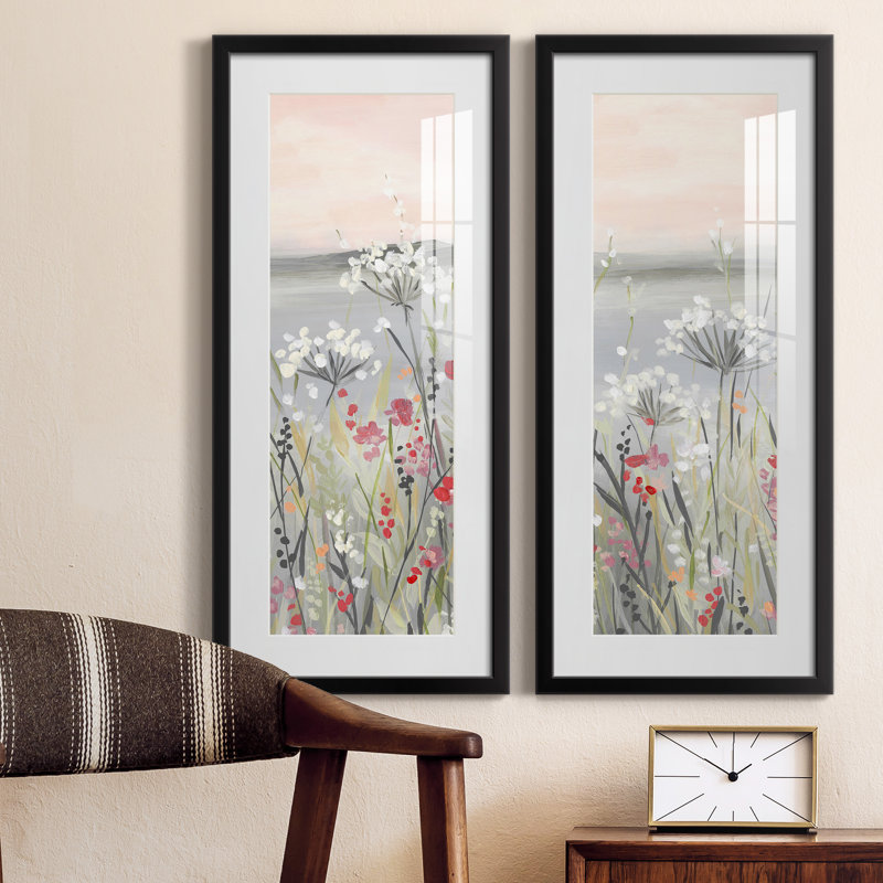 Cadre photo, ensemble de peintures sur papier
