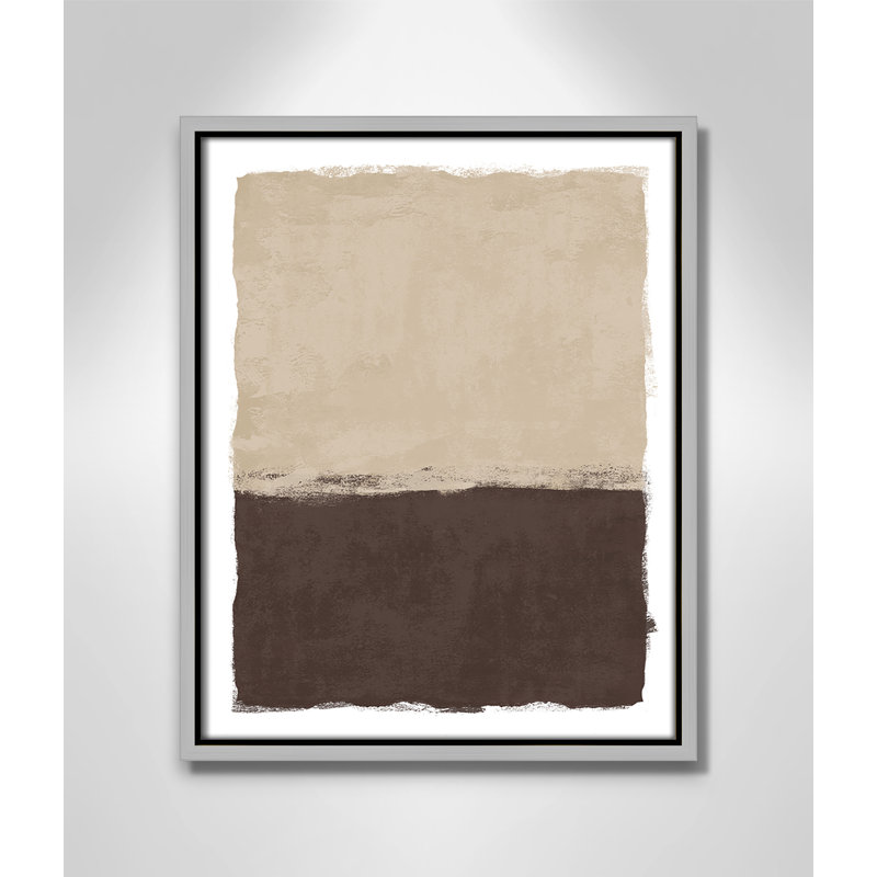 «Brownie Sundae II» par Natalie Carpentieri, 12.5' W x 15.5' H, Flottant argenté