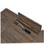 Bureau d'écriture Rustic Amber avec 4 rangements cachés