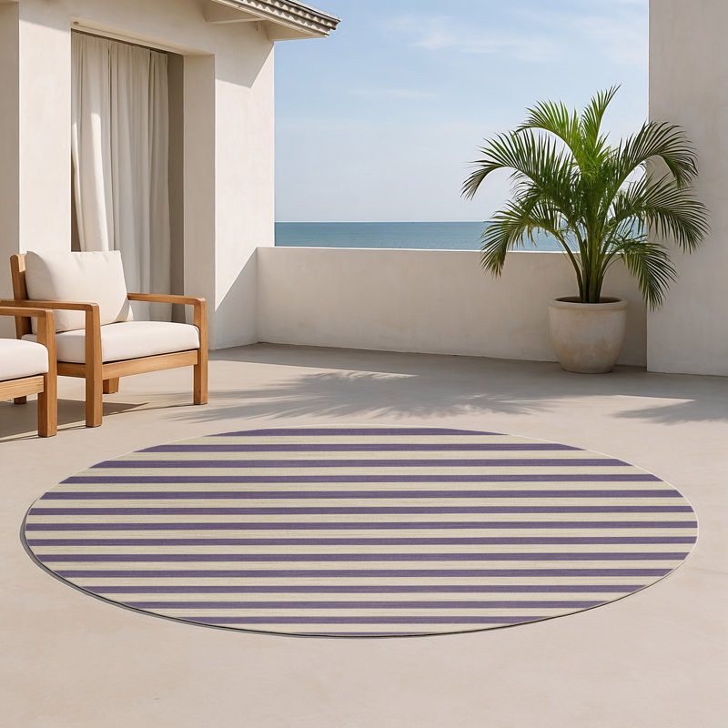 Tapis intérieur / extérieur beige HorizontalStripes
