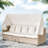 4 Pieces Uv-proof Resin Wicker Patio Sofa Set Included A 4-seat Sofa, 2 Ottomans, A Lifting Table, Retractable Canopy, Cushions And Adjustable Backrest-1163938178