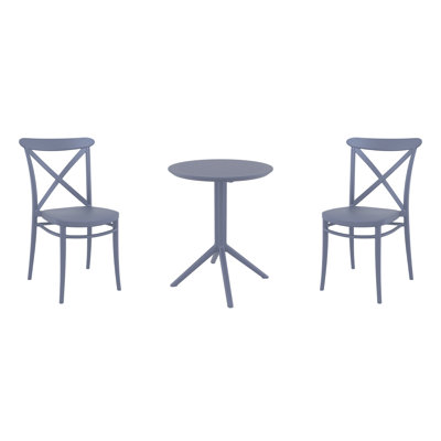 Farrah 23.6'' Round 2 - Person Bistro Set