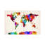 « michael tompsett », impression sur toile, "map of the world (abstract paint) ii"-1118628263-1182239109-1182239135