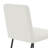 Set Of 4 Ivory White Linen Dining Chairs – 15.6" Seat Height, Breathable Upholstered Fabric, Armless Design, Elegant Chairs For Dining Room, Restaurant, Or Home Gatherings