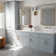 DeerValley Ally 21" X 15'' Rectangular Vitreous China Undermount Bathroom Sink with Overflow