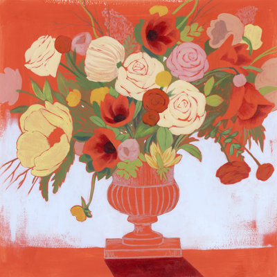 Blossoms On Fire II by Grace Popp - Wrapped Canvas Painting
