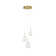 3 - Light Gold LED Cluster Pendant