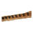 Ebeling Solid Wood Wall 8 - Hook Wall Mounted Coat Rack