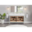 60" Solid Wood Sink Vanity  With 1' Artificial Stone Top-439160354