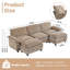 Canapé modulaire en bois massif et manufacturé Shugar-110188850