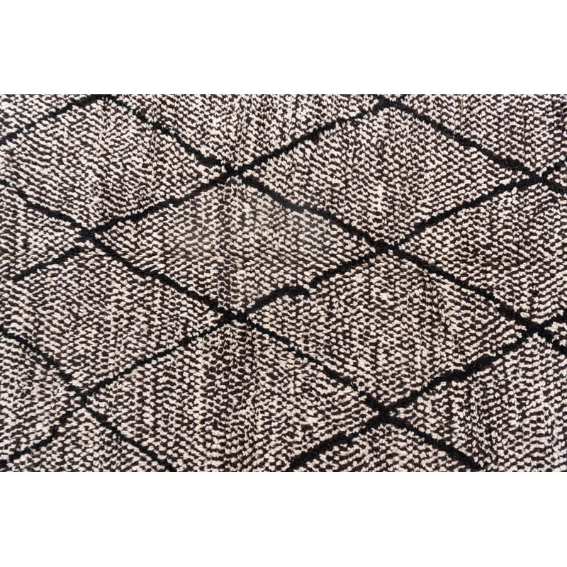 Tapis noir et blanc Orpheus