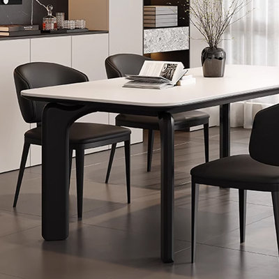 Rectangular simple light luxury rock table