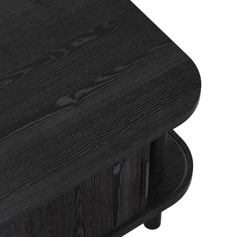 Table basse cannelée 43,4 ", Black / Does Not Apply