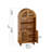 Bookcases With Storage, Walnut Melamine Rustic Arched Home Office
