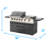 7-Burner Premium Outdoor Kitchen Suite | 87,600 BTU Stainless Steel Gas Grill with Infrared & Griddle | Ultimate Backyard Entertaining Station