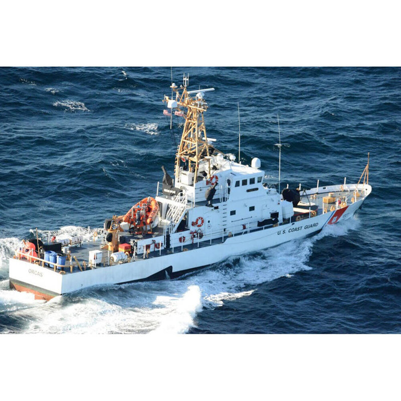 Maquette de bateau USCG Cape Sable (WB-95334), H 10 po x l 36 po x P 5 po