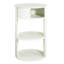Table d'appoint ronde d'intérieur en métal à 3 niveaux avec armoire à porte coulissante-954009305