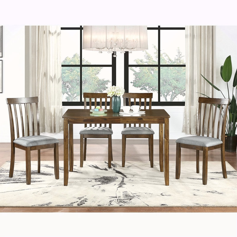 Wooden Dining Rectangular Table, Kitchen Table For Small Space, 4 Person Dining Table ONLY THE TABLE