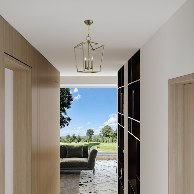 Howington 3 - Light Lantern Pendant, Antique Brass