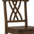 Walnut Cross Back Counter Height Stools
