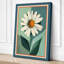 Geometric Daisy Botanical - Wrapped Canvas-1893535660-1893535665