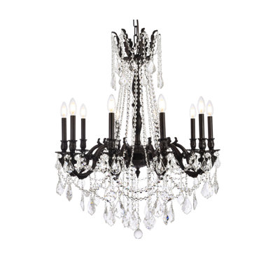 Lustre traditionnel / classique à 10 lumières Ashmin